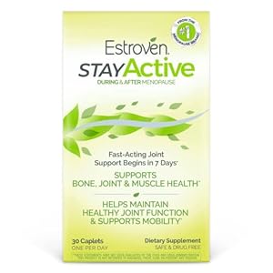 Estroven Stay Active, Fast-Acting Joint Support in Less Than 7 Days for During and After Menopause, Supports Bone, Joint & Muscle Health*, Non-GMO, 30 Count