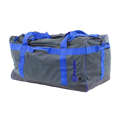 CLAM 14531 Heavy-Duty Ice Fishing Gear Bag – 600D Waterproof Shell, Large Storage Pockets, Protects Tackle & Equipment