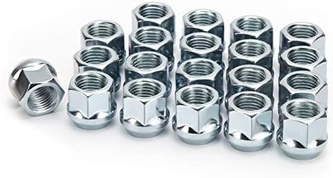 KSP M12X1.5 Open End Wheel Lug Nuts, 3/4"(19mm) Hex 0.84”(21mm) Height Conical Seat 60 Degre Chrome Finish (Include Other M12X1.5 Wheel) Pack 20 pcs