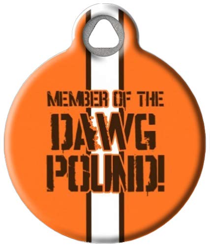 Dawg Pound Browns Pet ID Tag for Dogs and Cats - Dog Tag Art - Small Size