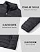 MAGNIVIT Lightweight Puffer Jackets Winter Packable Coat Warm Down Jackets Quilted Coat Fashionable Windbreaker Black 2XL