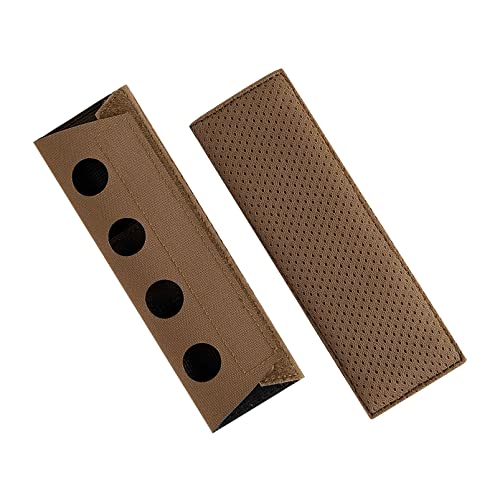 PETAC GEAR Tactical Vest Shoulder Pads 2PCS Lightweight Cushion Strap Pads with Foam and Spacer mesh (CB)