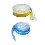 Randdämmstreifen 8x150mm 25 Meter selbstklebend Folie Fußbodenheizung Randstreifen Estrich (Blau)