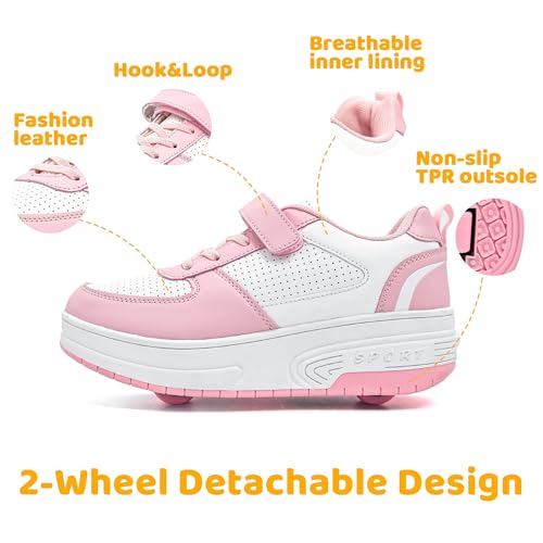 Wooowyet Rechargeable Roller Skate Shoes for Kids