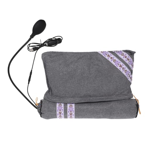 Homoyoyo Health-Preserving Pillow Heated Travel Pillow USB Heating Adjustable Memory Support for Neck Pain Relief for Sleeping Relaxation