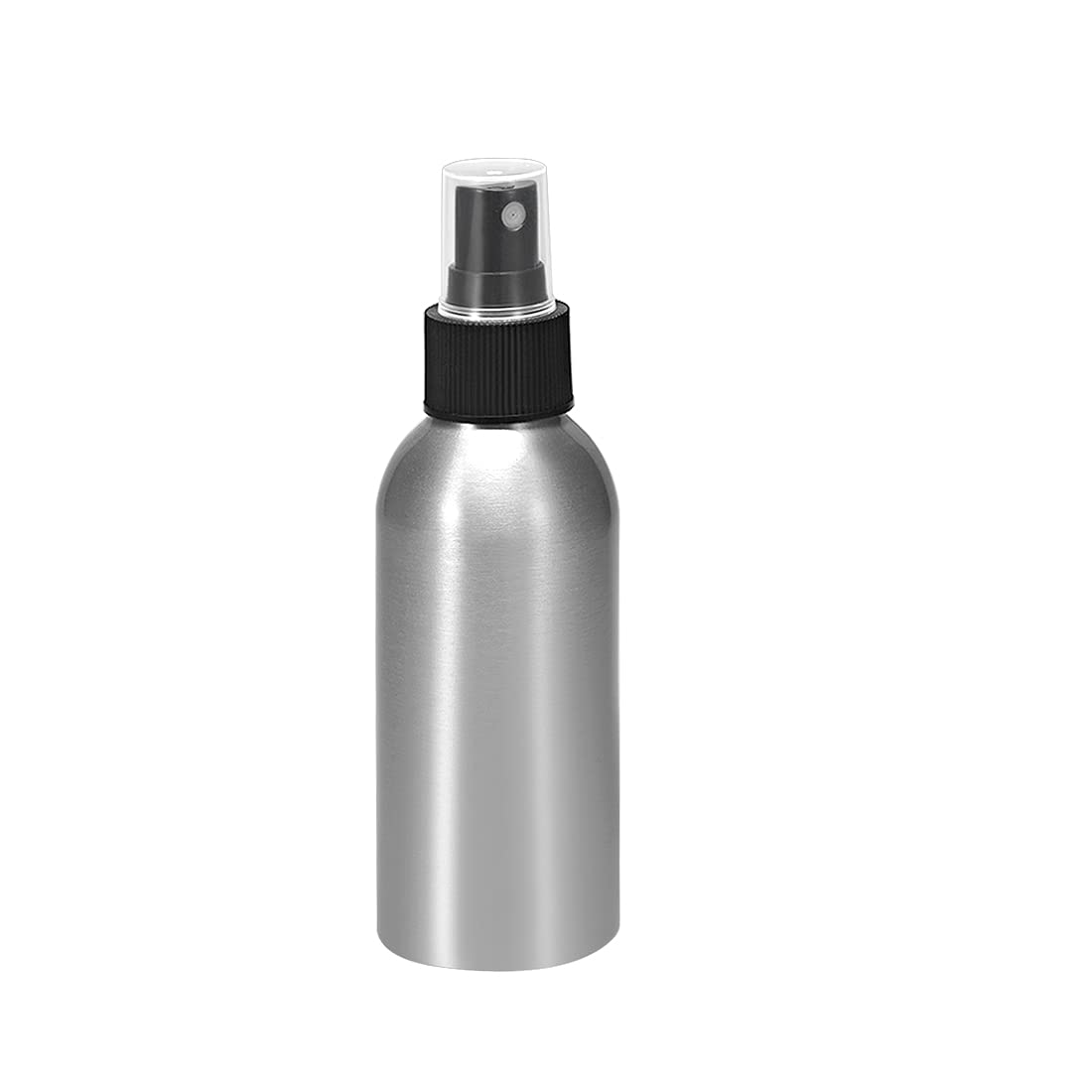 Flacon vaporisateur aluminium anti fuite 100 ml avec embout spray noir brume fine