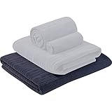 PackTowl Luxe Microfiber Towel, Deep Sea, Beach- 36 x 59-Inch