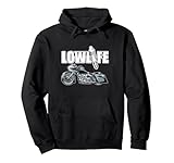 Lowlife Bagger Motorcycle . Chicano Vicla, Lowrider Bikes Pullover Hoodie