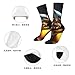 XZDZDX Metal Symmetry Photo Polyester Mid-Calf Socks 2 Black-2 for Unisex - Skin-Friendly Elastic Fashion Crew Socks