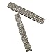 Bling Silver Plated Crystal Hairpin Three Row Rhinestone Hair Barrette Clip Hair Accessories