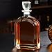 Cadamada 24oz Whiskey Glass Bottle,Decanter Set with Glasses,Delicate Decanter Set for Tequila, Brandy, Scotch & Vodka, Gifts, Bar & Party Decorations