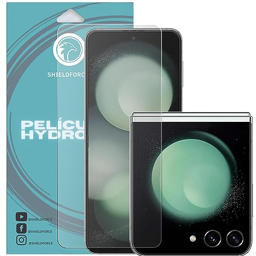 Pelicula Galaxy Z Flip 5 5G ShieldForce Hydrogel Cobertura Total (Tela e Visor)