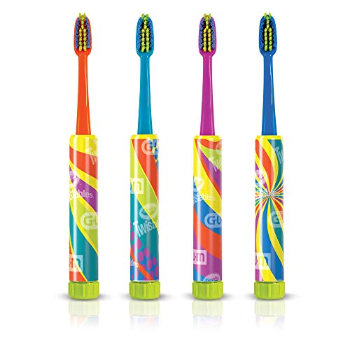 Gum Crayola Twistables Kids Toothbrush With Fun Twisting Head, Soft Bristles, Ages 3+ (Pack Of 4) -230Tt #TOP4