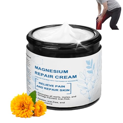 Magnesium Relief Cream, Magnesium Healing Bone Cream, Magnesium Cr eam with Arnica, for Neck, Waist, Back Hand Feet and Leg, Muscle & Joint Support Balm, Magnesium Gel for All Skin Types