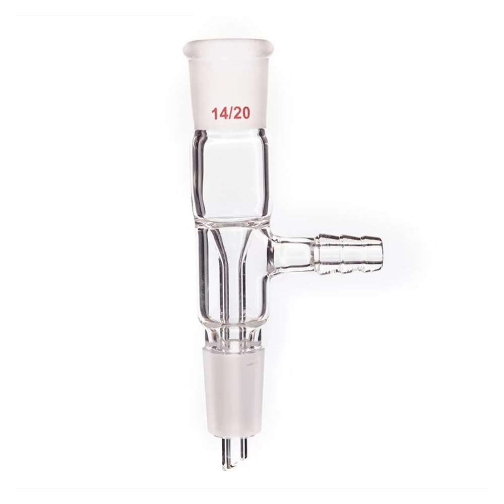 Verrerie et matériel de laboratoire Adaptateur de diamètre extérieur de petite buse 8 mm/10 mm, adaptateur d'entrée avec raccord de tuyau en verre A43(A431922)