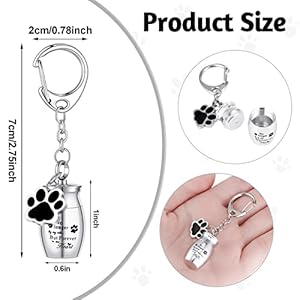Tudomro-Cylinder-Cremation-Dog-Ashes-Keepsake-Urn-Keychain-Stainless-Steel-Pet-Puppy-Dog-Paw-Charm-with-Storage-Bag - Cucciolini Doodles   Tudomro-Cylinder-Cremation-Dog-Ashes-Keepsake-Urn-Keychain-Stainless-Steel-Pet-Puppy-Dog-Paw-Charm-with-Storage-Bag