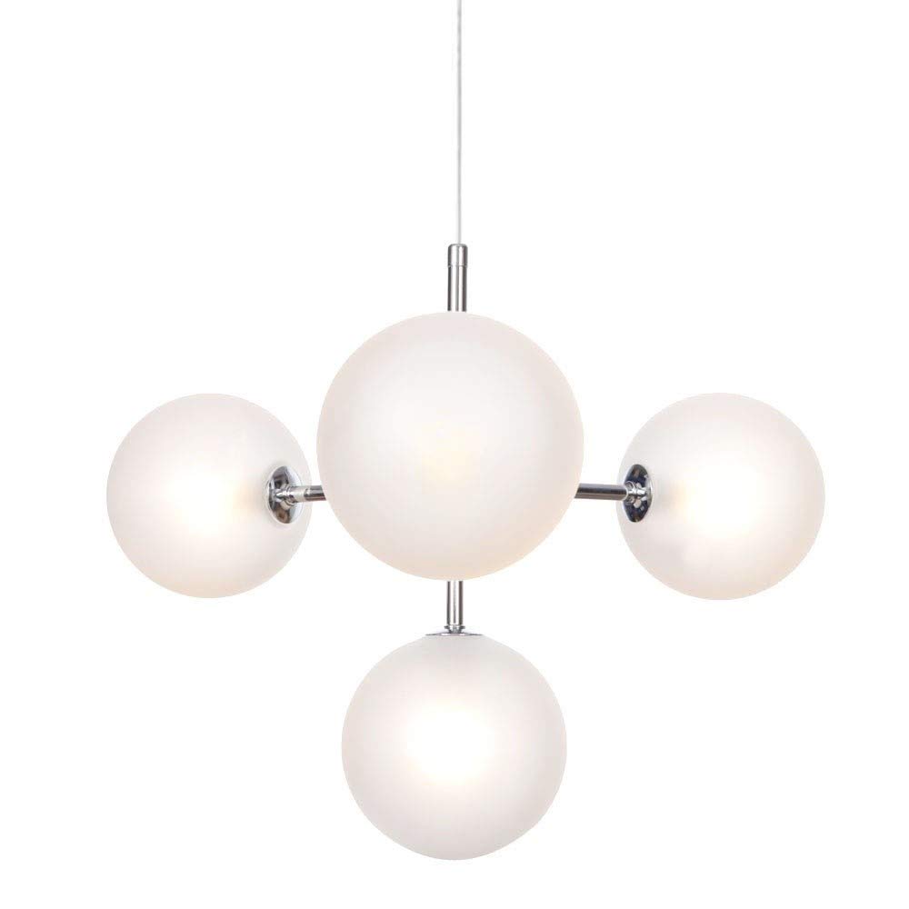 Lustre suspendu en fer blanc au design industriel créatif pour plafond