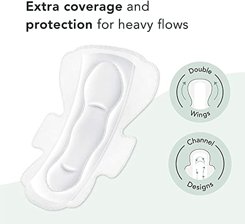 Rael Organic Cotton Cover Pads - Organic Cotton Large Pads 1 Pack And Overnight Pads 1 Pack #TOP1