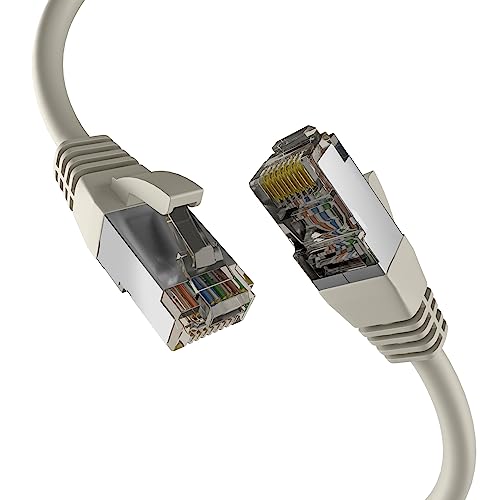 EFB-Elektronik - Câble réseau CAT. 8 jusqu'à 40 Gbit - Câble LAN de 5 m - Câble Ethernet avec protection anti-torsion - Transmission PoE des données et de l'alimentation - Connecteur RJ45, blindage