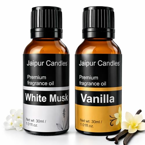 Image of Fragrance Oil | 30ml+30ml | Vanilla, White musk Fragrance oil | Best for Aromatherapy | Use in Diffusers, Candles, Air Fresheners