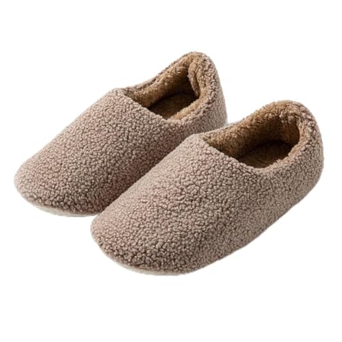 Rojeam Men Women Slippers Warm House Shoes Indoor Outdoor Non-slip Winter House Slippers