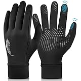 Winter Warm Running Touchscreen Gloves - Outdoor Sports Bike Black Mittens Gloves Anti-Slip Soft Fle
