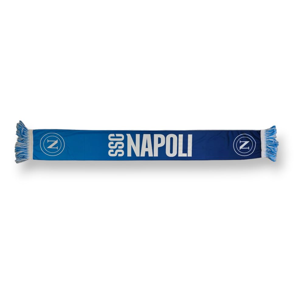 Ssc Napoli Écharpe Officielle - 100% Acrylique, Style Jacquard Pour Les Fans Echarpe Inter Milan