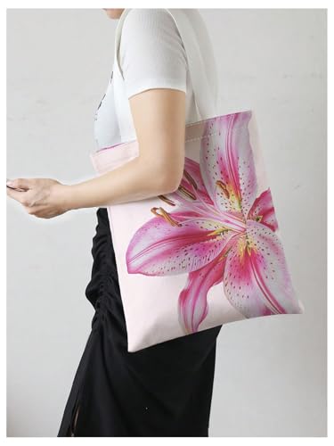 Bolso Tote de Lona Floral para Playa y Viaje Mujer miniatura 2