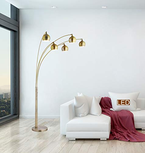 Overstock LED9656FAB Amore 86 Inch 5-Arched Led Floor Lamp thumb #3