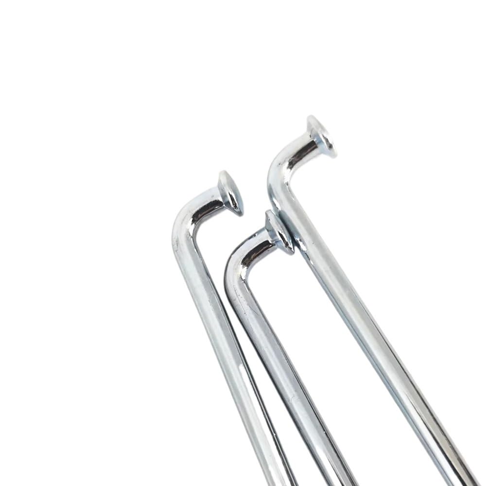 Szprychy motocyklowe 8G Off-Road 4,0 mm J Bend 45 #Steel do roweru elektrycznego (4,0 x 130 mm srebrne)