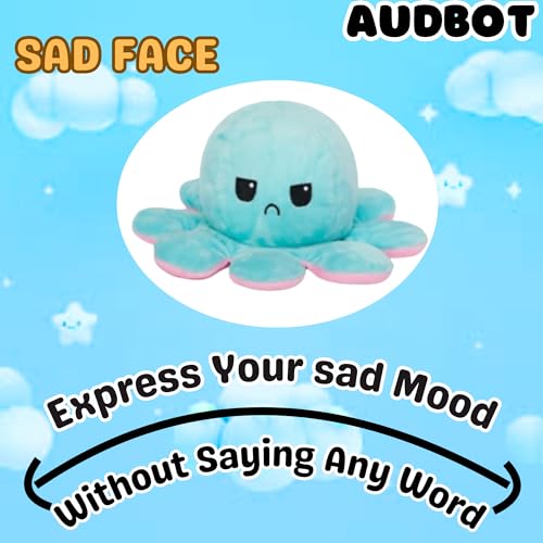 Image of AUDBOT Octopus Soft Toys 20cm Cute Plush Stuffed Animal for Kids, Babies, Boys & Girls | Adorable Plushie Mood Changing Toy for Best Gift & Home Decor