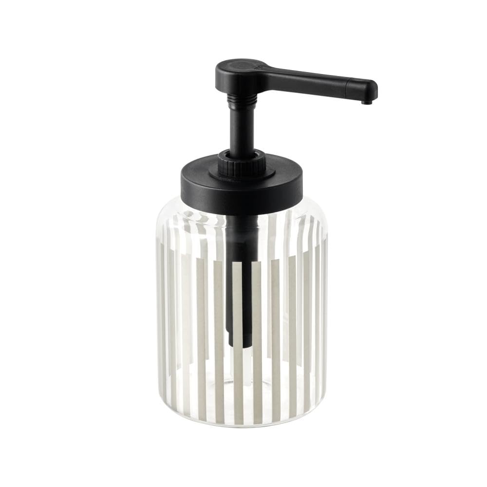 APS 93291 Dosificador DISPENSA - Vidrio, 1,7 litros, Ø 13 cm, alt.: 27 cm, volumen de dosificación 15 ml