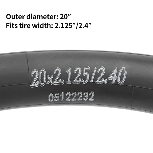 RUTU 20 Inch Bike Tubes,20x2.125/2.40 Inner Tube with 32mm Schrader Valve and Installation Accessorie - Image 2