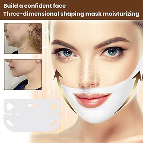 5 Pieces Double Chin Remover Masks, V Line Face Mask, V Line Lifting Mask for Shaping The Jaw Neck And Chin, Firming - Image 4