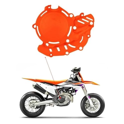 Cubierta de embrague naranja y protector de cadena para EXCF XCF 450 500 2024 7