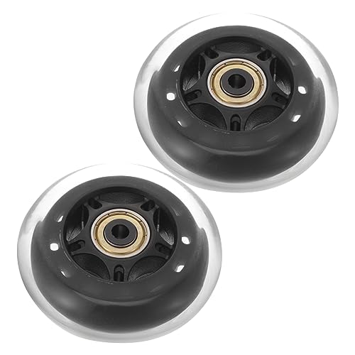 OHPHCALL Transparent Silent Roller Skate Wheels Replacement for Indoor Use Smooth and Skate Wheel Accessories