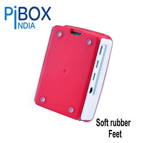 pibox India, Raspberry Pi 4 Case 1Gb, 2GB, 4GB White red, Modular Design with Logo top screwless Design, Ports Access and for Raspberry Pi 4 Model... - Image 5