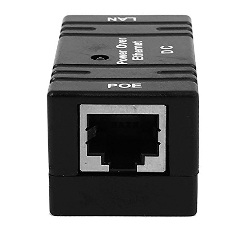 Adaptadores de red POE Aexit 4PCS RJ45, inyector de alimentación de 5-48V DC, adaptador de fuente de alimentación Power Over Ethernet miniatura 3