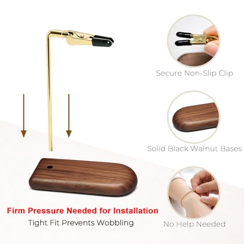 2-Pcs One-Hand Bracelet Helper Wood Base