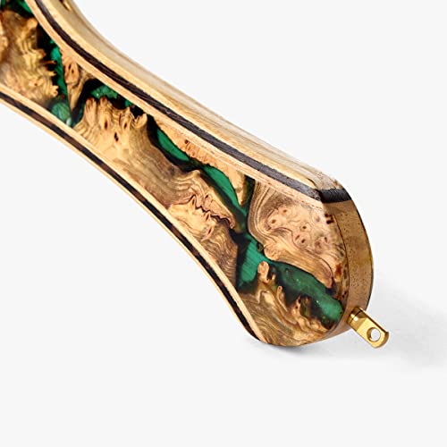 雅木鐸 木製 クランク & ストレート ハンドル フライ フィッシングネット 渓流 トラウト ランディングネット 3.5kgネオジウム磁石 (クランクハンドル) 7枚目