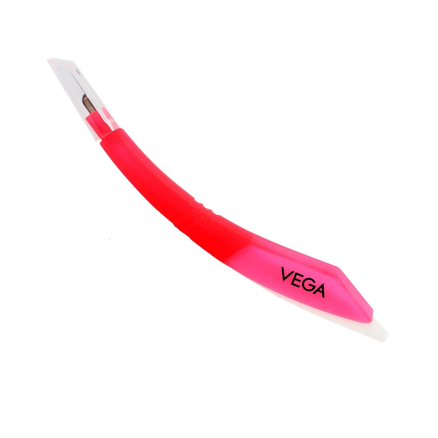 VEGA 2 In 1 Cuticle Trimmer and Nail File Manicure Tool (Pink)