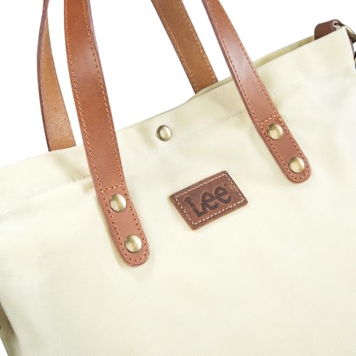 Image of Montana West x Lee Tote Bag for Women Waxed Canvas Top Handle Handbags with Leather Handle and Strap