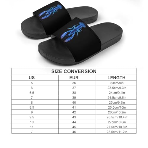 Blue Lobster House Sandals Non-Slip Bathroom Slippers Beach Summer Shoes for Men Women2