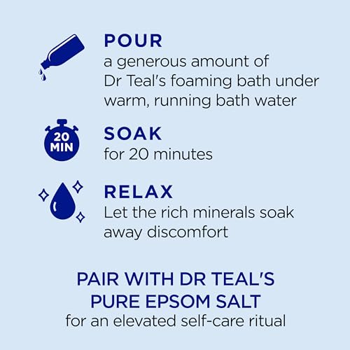 Dr Teal's Foaming Bath with Pure Epsom Salt, Lavender & Eucalyptus, 34 fl oz (Pack of 2) - image 4