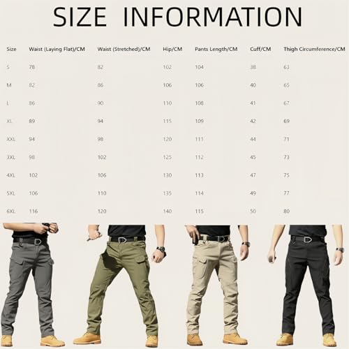 Canadaify Tactical Waterproof Pants, Water Resistant Lightweight Hiking Pant Stretch Hiking Pants Lightweight Multi Pockets2