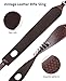 CVLIFE Leather Rifle Sling Two Point Sling Leather Gun Sling with Ammo Holder Adjustable Gun Strap Traditional Sling with Swivels Brown