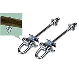 Loggyland 2er Set Schaukelhaken Typ D+ - M12x140mm für Kinderschaukel