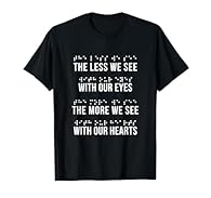 This design is for the visually impaired, blind, deafblind, or someone with low vision who uses braille, a tactile writing system. Ideal for braille teachers, students, and people who can read braille characters or dots. This is a great outfit to wea...