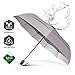Repel Umbrella Windproof Auto Folding Travel Umbrella - Withstands Winds up to 85MPH, For Rain and Sun – Strong, Compact, Durable, Light & Portable For Women & Men, Fits Backpack & Cars - Gray