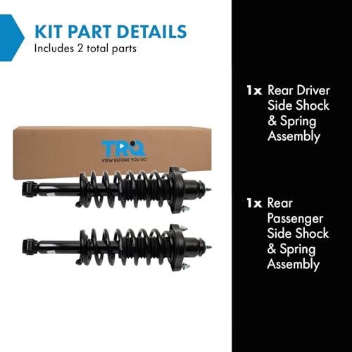 Image of TRQ Rear Shock & Spring Assembly Set Compatible with 2008-2013 Mitsubishi Outlander